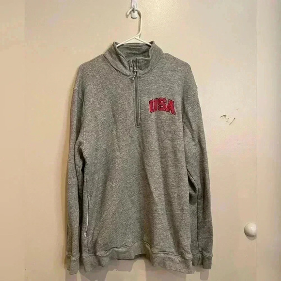 Chubbies Grey “USA” Half Zip Pullover - Picture 5 of 5
